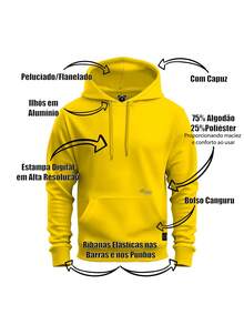 Nexstar Men Sweatshirts - Màu vàng - Xem 2