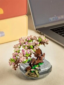 植物系列套裝,盆栽套裝,花束積木套裝,盆栽櫻花積木,426塊花束積木,適合成年人,家居裝飾,櫻花盆栽積木,人造花積木套裝,適合送禮,創意植物盆景家居裝飾,diy成年/青少年花束積木 - 彩色 - 查看 5