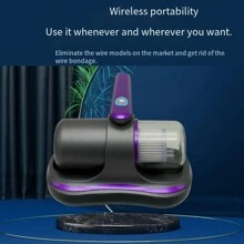 家用手持式充電式吸塵器,專為床上,無線,高吸力除蟎