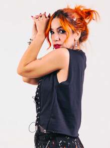 Women Blouses - màu đen - Xem 4