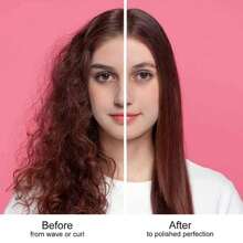 熱的空氣梳子吹風機,大功率二合一離子吹風機&電動捲曲梳子,頭髮 - 粉色 - 查看 5