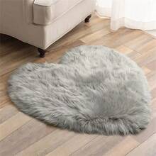 1pc Tie-dye Long Hair Carpet Suitable For Living Room Coffee Table Bedroom Soft And Washable All-season Rug - Grey - View 4