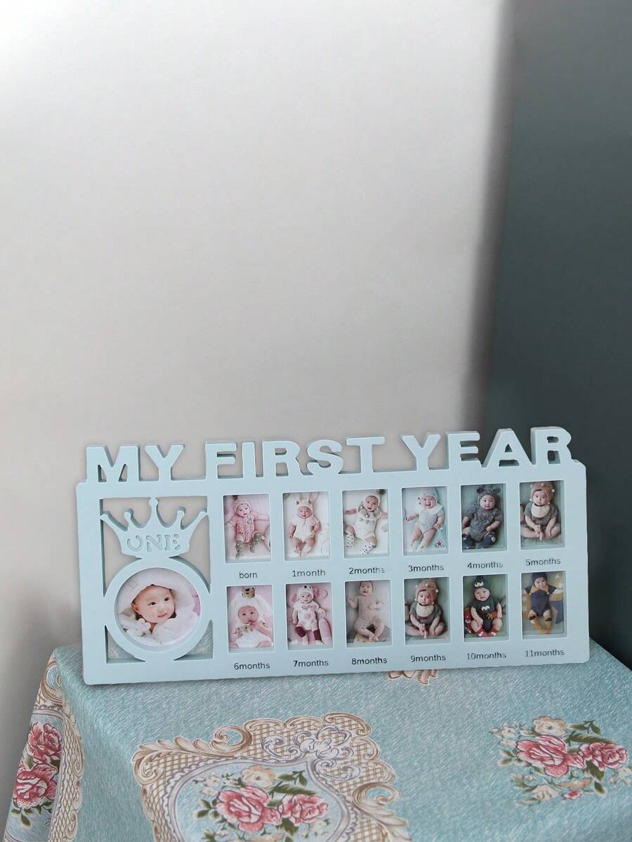 1pc Baby's 1st Month Family Commemorative Photo Frame Decorationbaby