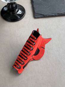 OUSEON 万圣节发夹、万圣节发卡、搞笑大面具万圣节马尾辫爪夹发饰女士骷髅头骨架秋冬度假装女士