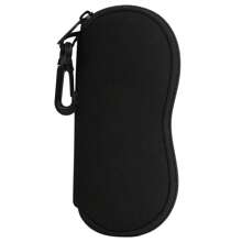 Sunglasses Soft Case Ultra Light Neoprene Zipper Eyeglass Case with Belt Clip for Men Women