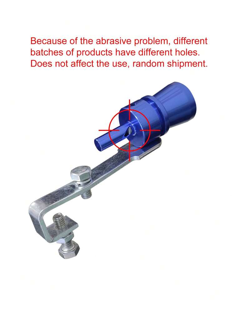 1pc Medium Size Turbo Whistle Exhaust Pipe Sound Simulator, Aluminum Alloy Exhaust Valve Noise Generator, Suitable For Motorcycles, Trucks, Cars, SUVs - Auto Parts, Halloween Pranks, Christmas Gifts, Durable Car Modification Upgrade, Exhaust Sound Amplifier, Universal Exhaust Pipe Noise Generator - Blue - View 5