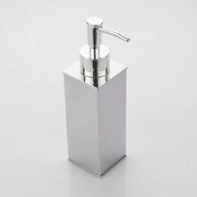 Freestanding Square 304 Stainless Steel Soap Dispenser With Chrome Plating - Silver - View 1