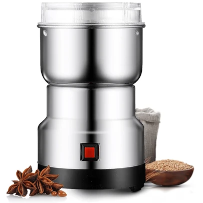 Moledora de Mezclas, Máquina Multifuncional de Acero Inoxidable para Moler Semillas y Nueces, Materiales Secos, Especias, Hierbas, Máquina Moledora de Café