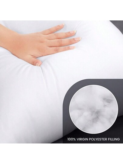 Bed Pillows Sleeping Premium Down Alternative Hotel Luxe Kussen Side Back Sleepers, Zachte Com Tafel Invisible Zipper Height Adjustment, Bedding, Inserts, Bed, Home view 8