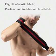 1 件可調節防滑腕帶,帶軟墊拇指支架 - 非常適合舉重和硬拉!男女通用腕帶、可調節腕帶、腕管關節炎腕部保護帶、舉重、運動量來找到、舉重、力量訓練、運動與健身 - 紅色 - 查看 8