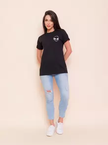 Women T-Shirts - Black - View 5