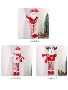 Cartoon Long Leg Doll Curtain Buckle - Red - View 2
