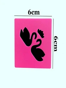 12 diseños cara dibujo plantillas - transparente - Ver 2