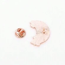 1 Miếng Cá nhân hóa Creative & Đáng yêu & Thiết kế độc nhất Toàn trận Mặt trăng Hình dạng Hợp kim Trâm cài Thích hợp Đối với Mặc hàng ngày - Phong cách - Xem 5