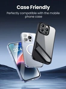 UGREEN 2PCS Borderless Full Screen HD Screen Protector With Film Compatible With IPhone 15 Pro Max IPhone 15 Plus Gift For Birthday, Family, Friends Tempered Glass, Phone Screen Protector, Phone Accessories Waterproof Shockproof Anti-Fall Anti-Fall Scratch Resistant Anti-Fingerprint - Clear - View 10