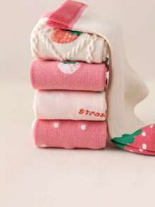 5pairs/set Princess Style Academy Baby Socks Children Students Socks - Multicolor - View 3