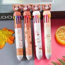 1個/4入組小熊10色圓珠筆,塗鴉手冊筆,適用於嘉年華獎品、學校課堂獎勵 - 彩色 - 查看 1