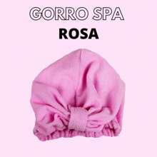 Toalla de microfibra, gorro turbante para el cabello de secado rápido, gorro de baño, toalla envolvente para secar el cabello - Rosa - Ver 1
