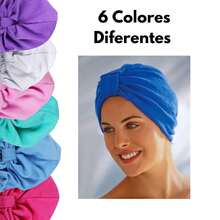 Toalla de microfibra, gorro turbante para el cabello de secado rápido, gorro de baño, toalla envolvente para secar el cabello - Rosa - Ver 2