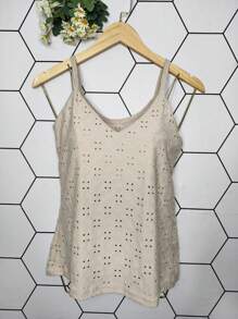 Women Tops - 米色 - 查看 1