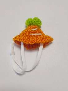 1pc Hand Knitted Hamster Mini Hat(random Color) - Multicolor - View 8