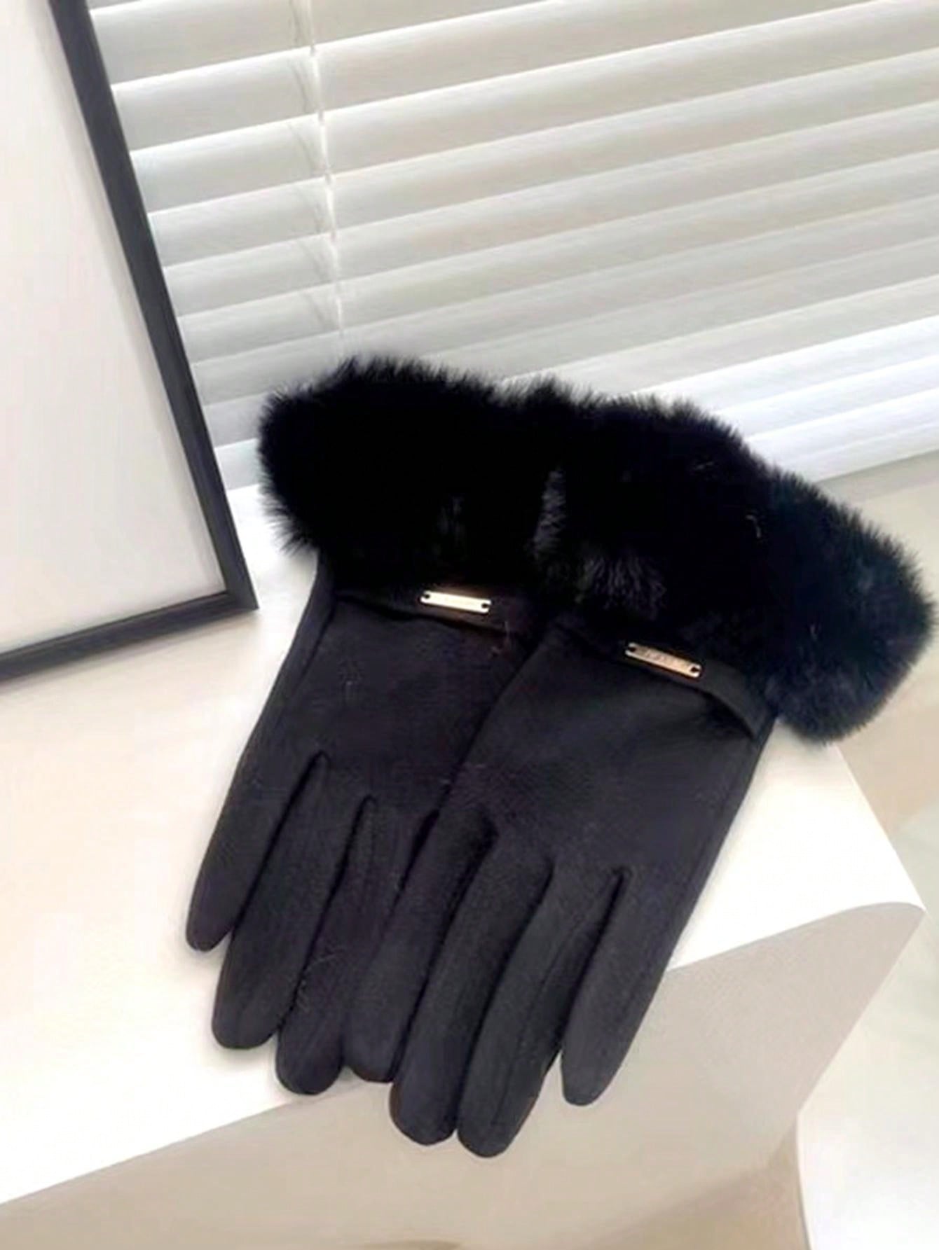 MELLIEX Guanti in Pelle da Donna Invernali con Fodera in