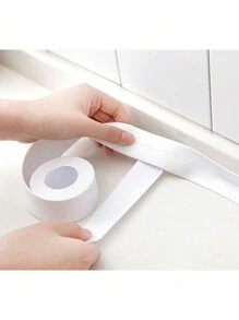 1 卷,3.8 厘米 * 320 厘米廚房和浴室防水防黴膠帶,pvc 自粘廁所填充密封條,非常適合密封水槽、爐灶、廁所、角落和裂縫 - 白色 - 查看 9