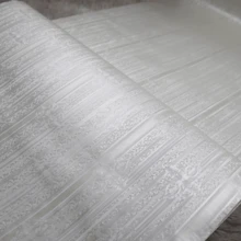 Papel De Parede Adesivo para Quarto Sala móveis Diversos Autocolante Lavável - 2055 Listrado Dourado c/ Bege - Visão 1