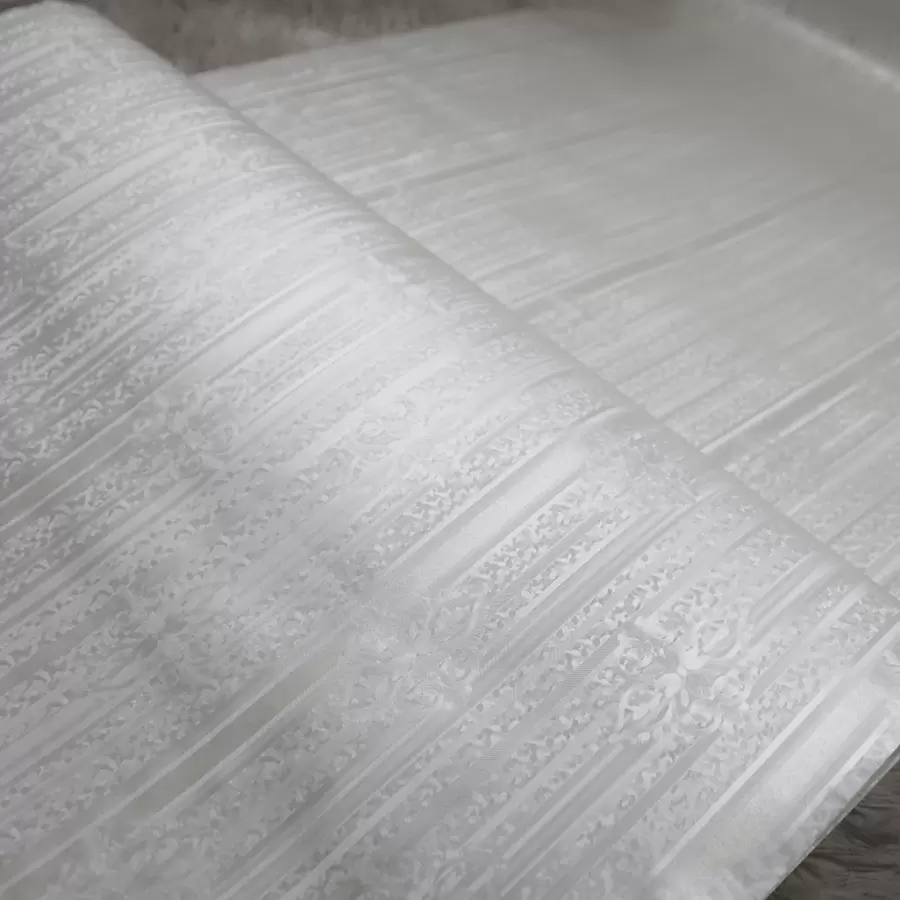 Papel De Parede Adesivo para Quarto Sala móveis Diversos Autocolante Lavável - 2055 Listrado Dourado c/ Bege - Visão 1
