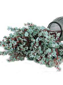 MEHELANY 1支浅蓝色人造花，仿真满天星迷你花束，逼真仿真婴儿呼吸花，散装，适用于家居DIY婚礼花艺布置、厨房中心装饰、节日派对、圣诞节、情人节装饰 - 淺藍色 - 查看 6