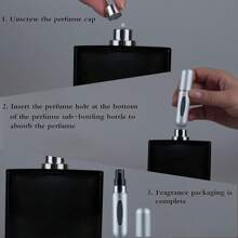 1入組/3入組/4入組可加液香水噴霧瓶，便攜迷你香水瓶，旅行用噴霧器5ml - 銀色 - 查看 4