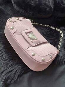 Túi vai - Màu Hồng baby - Xem 5