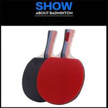 1set - 6 Stars [2 Pcs Of Long Handle Racket] - With 3 Balls - Army Green - View 4