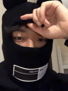 1PC Black Ski Cute Full Face Mask Hat with Bear Ears Baraclava Knitted Hat Windproof Skullies Beanie Winter Warm Unisex Hat - Black - View 8