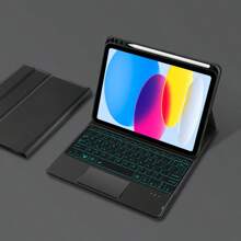 西班牙背光軌跡板鍵盤保護套兼容 Ipad 第 10 代 10.9 英寸 2022 A2696 A2757 A2777 平板電腦 Magic 智能觸摸板鍵盤 - 西班牙語佈局 - 查看 9