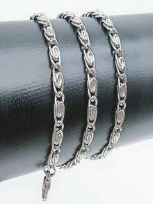 Dây chuyền nam - Bạc - Xem 1