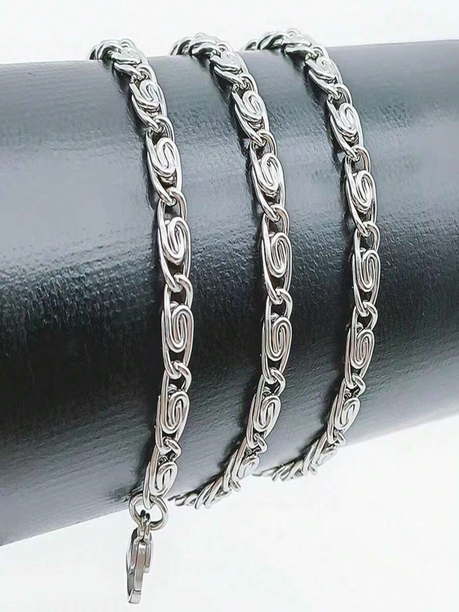 Dây chuyền nam - Bạc - Xem 1