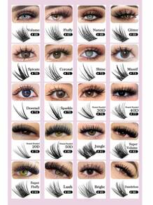 Natural Soft Handmade Segmented DIY Eyelash Extension Cluster Individual Lash Extensions Seamless Comfortable Eye Lashes Cils