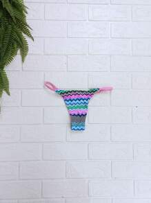 Women Bikini Sets - 玫紅色 - 查看 4