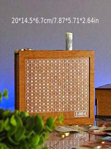 Money Box With Counter, Home Counter Piggy Bank Children's Gifts Wooden Crafts Halloween/Christmas Gift,Piggy Bank Color Difference, Random Delivery, Single Parts Random Delivery - Multicolor - View 3