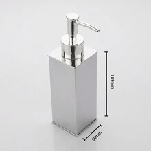 Freestanding Square 304 Stainless Steel Soap Dispenser With Chrome Plating - Silver - View 2