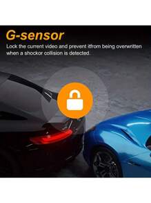GMAIPOP 行車記錄儀正面和內部帶 32G SD 卡 3.16 英寸行車記錄儀 1080P 行車記錄儀 - 黑色 - 查看 6