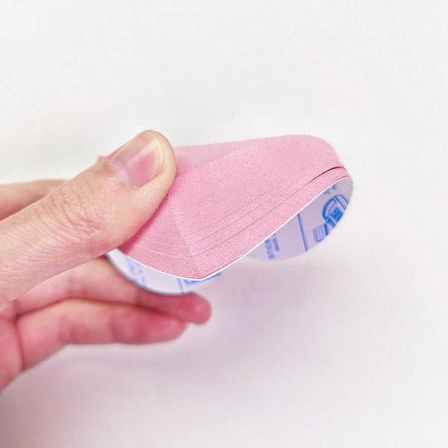 Pink Heart Shaped Sticky Notes With 100 Pages, Can Be Easily Removed