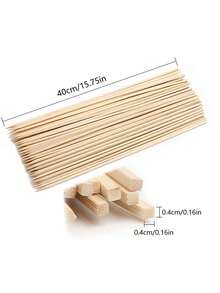 100入組烤肉竹籤,一次性竹籤,批發 - 米色 - 查看 5