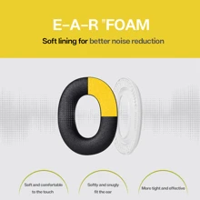 1pc Black Adjustable Ear Defenders 37db Earmuffs Hearing Protection Ear Defenders Noise Reduction For Work Study Shooting Woodwork Sport - Black - View 4