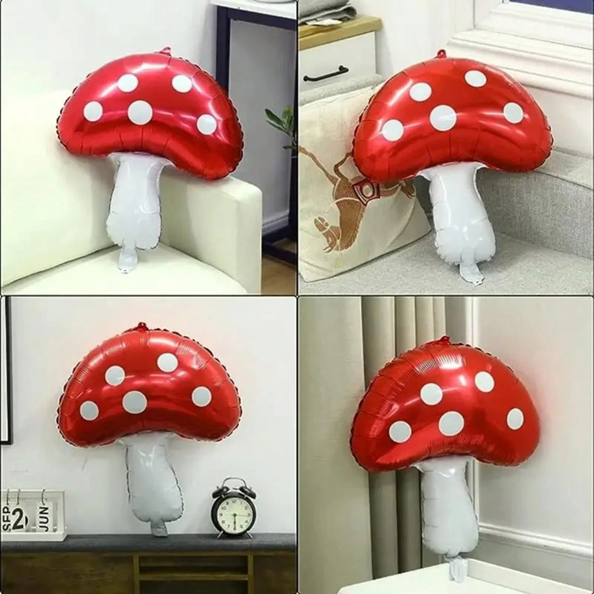 2pcs 30 Inch Mushroom Foil Balloon Mushroom Birthday Party Fairy