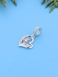 1個925純銀芭蕾舞蹈女孩diy吊墜珠為了紀念舞台夢想,是女孩的理想禮物