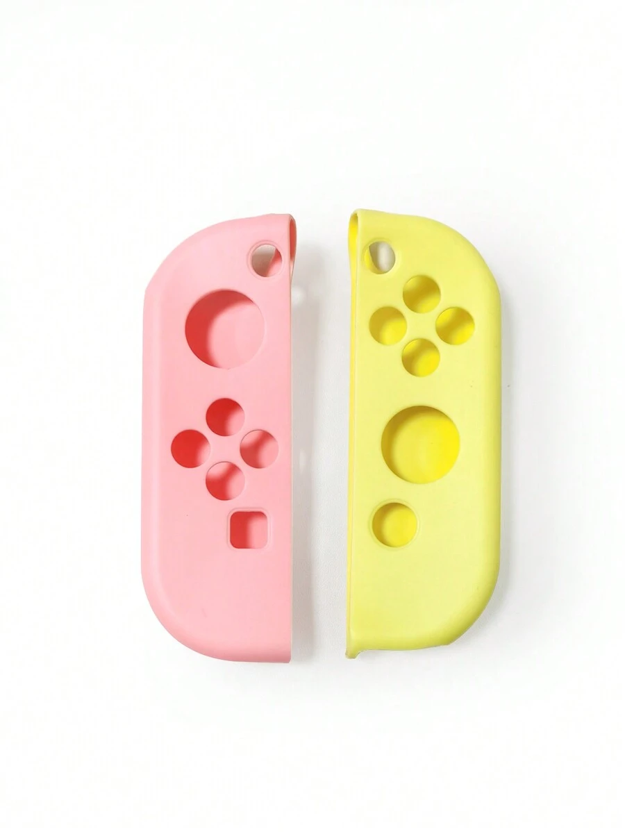 Estuche protector de silicona para control de juegos Switch, funda de silicona para el mango izquierdo y derecho, unicolor azul y verde