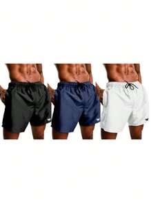 Men Shorts - 藏蓝色 - 查看 1