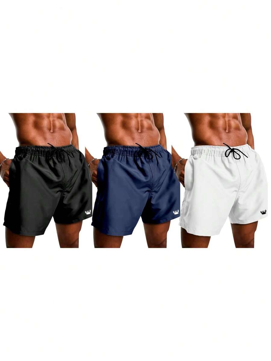 Men Shorts - 藏蓝色 - 查看 1